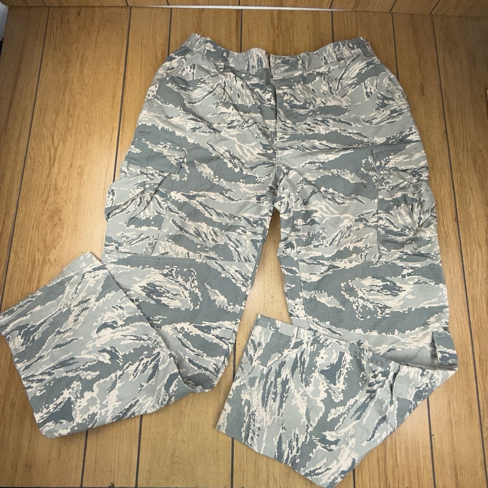 Air Force Camouflage ‎ Pants Mens 40L Utility Trousers Cargo Military Camo